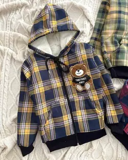 سویشرت چهارخونه تدی