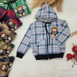 سویشرت چهارخونه تدی