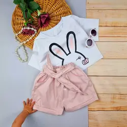 کراپ شورتک دخترانه خرگوش