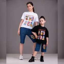 تیشرت و  شلوارک اسپرت خواهر برادری میکی موس
