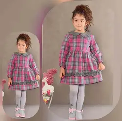 سارافون کشمیر چهارخونه دخترانه