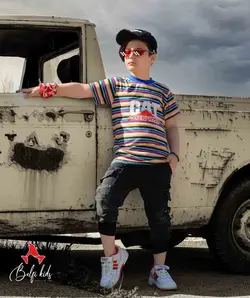 تیشرت راه راه پسرانه