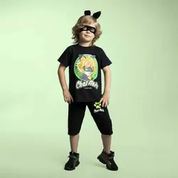 تیشرت شلوارک گربه سیاه