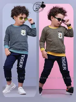 بلوزشلوار اسپرت طرح تایگر