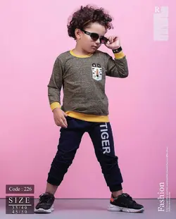 بلوزشلوار اسپرت طرح تایگر