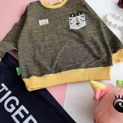 بلوزشلوار اسپرت طرح تایگر