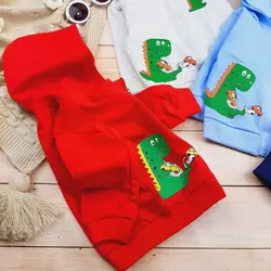 سویشرت کلاهدار پاییزه وارداتی طرح دایناسور ماشینی