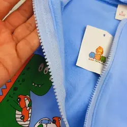 سویشرت کلاهدار پاییزه وارداتی طرح دایناسور ماشینی