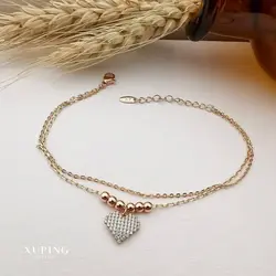 دستبند زنانه ژوپینگ مدل قلب نگین دار کد B1169