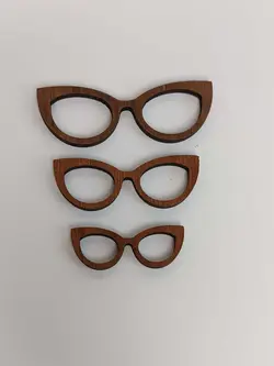 عینک چوبی مدل گربه در سه سایز کد MB27
