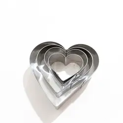 کاتر فلزی طرح قلب حالت دار کد A0014