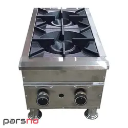 اجاق گاز صنعتی 2 شعله رومیزی | قیمت اجاق گاز صنعتی 2 شعله رومیزی