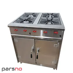 اجاق گاز صنعتی دمکن دار استیل | خرید اجاق گاز صنعتی دمکن دار استیل | قیمت اجاق رویه چدنی