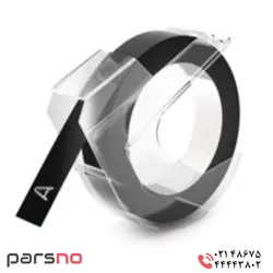 برچسب پلاستیکی مشکی دایمو | نوار پلاستیکی مشکی دایمو | قیمت لیبل پلاستیکی Dymo