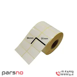 لیبل PVC سایز 51 × 34 | لیبل PVC 5.1*3.4 سانتی متر | برچسب پی وی سی 51*34 میایمتر