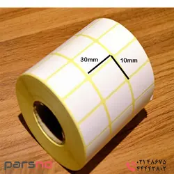 لیبل پی وی سی 10 × 30 | برچسب پی وی سی 10 * 30 | قیمت رول لیبل pvc سایز 1 * 3 سانت