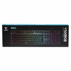 کیبورد با سیم گیم RAPOO مدل V500RGB - مشکی