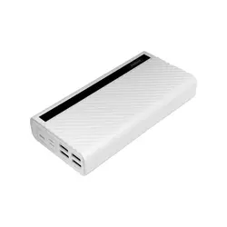 پاوربانک (فست شارژ) ریمکس 30000 میلی آمپر 22.5W مدل RPP-197 - سفید
