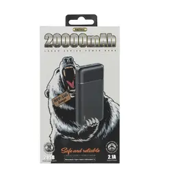 پاوربانک (فست شارژ) ریمکس 20000 میلی آمپر 10W مدل RPP-166 - مشکی