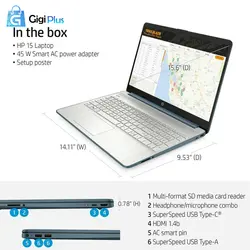 لپ تاپ 15.6 اینچی اچ‌پی مدل 15-EF2126WM