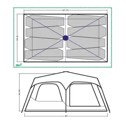 چادر کلمن اینستنت کابین 8 نفره Coleman Instant Cabin