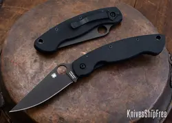 چاقو نظامی اسپایدرکو Spyderco MILITARY™ MODEL G-10 BLACK / BLACK BLADE - خرید آنلاین لوازم و تجهیزات کمپینگ و کوهنوردی