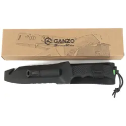 چاقو بقا گانزو Ganzo G8012V2 - SURVIVAL KNIFE (BLACK) - خرید آنلاین لوازم و تجهیزات کمپینگ و کوهنوردی