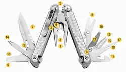ابزار 19 کاره لدرمن فیری Leatherman FREE P2 Multi-Tools - خرید آنلاین لوازم و تجهیزات کمپینگ و کوهنوردی