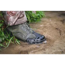 پوتین - کفش ضدآب شکار سولوگناک Solognac Men's Waterproof Boots - Hunting & Hiking - Green - Crosshunt 100 - خرید آنلاین لوازم و تجهیزات کمپینگ و کوهنوردی