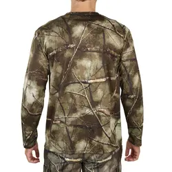 تی شرت آستین دار شکار سولوگناک طرح استتار Solognac Hunting T-Shirt - Treemetic Camouflage Pattern - 100 - خرید آنلاین لوازم و تجهیزات کمپینگ و کوهنوردی