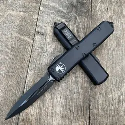 چاقو تاکتیکال اتومات مایکروتک او تی اف (high copy) Microtech Tactical UTX-70 Dagger OTF Auto Knife, Black Blade - خرید آنلاین لوازم و تجهیزات کمپینگ و کوهنوردی