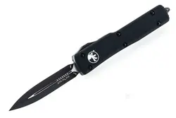 چاقو تاکتیکال اتومات مایکروتک او تی اف (high copy) Microtech Tactical UTX-70 Dagger OTF Auto Knife, Black Blade - خرید آنلاین لوازم و تجهیزات کمپینگ و کوهنوردی