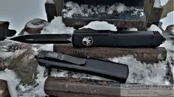 چاقو تاکتیکال اتومات مایکروتک او تی اف (high copy) Microtech Tactical UTX-70 Dagger OTF Auto Knife, Black Blade - خرید آنلاین لوازم و تجهیزات کمپینگ و کوهنوردی