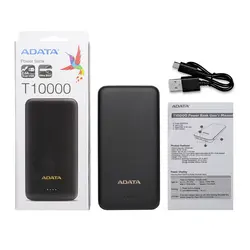 پاور بانک ادیتا Adata T10000 Power Bank - خرید آنلاین لوازم و تجهیزات کمپینگ و کوهنوردی
