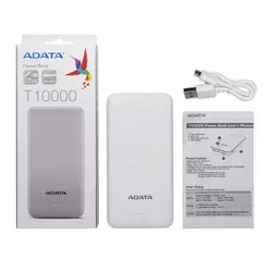 پاور بانک ادیتا Adata T10000 Power Bank - خرید آنلاین لوازم و تجهیزات کمپینگ و کوهنوردی