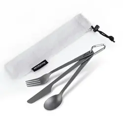 ست قاشق، چنگال و کارد تیتانیومی نیچرهایک بوشکرفت Naturehike Titanium Multifunction Knife Spoon Fork Ultralight Set - خرید آنلاین لوازم و تجهیزات کمپینگ و کوهنوردی