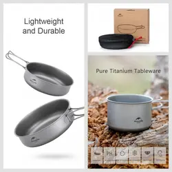 ماهیتابه تیتانیومی نیچرهایک بوشکرفت Naturehike Titanium picnic pan - خرید آنلاین لوازم و تجهیزات کمپینگ و کوهنوردی