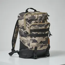 کوله پشتی سولوگناک 20 لیتری شکار Solognac Backpack - 20L - Hunting and Nature Watching - Camouflage Pattern / Beige - 100 - خرید آنلاین لوازم و تجهیزات کمپینگ و کوهنوردی