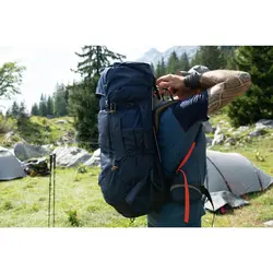 کوله پشتی کوهنوردی فورکلاز 90 لیتری Forclaz Men's Outdoor Trekking Backpack - 90L - MT100 Easyfit - خرید آنلاین لوازم و تجهیزات کمپینگ و کوهنوردی