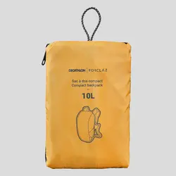 کوله حمل 10 لیتری فورکلاز دکتلون Forclaz Compact Backpack - 10 Liter - Yellow - Travel - خرید آنلاین لوازم و تجهیزات کمپینگ و کوهنوردی