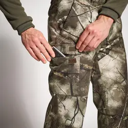 شلوار شکار سولوگناک طرح استتار Solognac Men's Outdoor Trousers - Hunting and Nature Observation - Camouflage Pattern - 100 - خرید آنلاین لوازم و تجهیزات کمپینگ و کوهنوردی