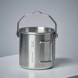 ماگ آشپزی بوشکرفت سولوگناک Solognac Bushcraft Stainless Steel Cup - Hunting & Nature Watching - 60 cL (0.6L) - خرید آنلاین لوازم و تجهیزات کمپینگ و کوهنوردی
