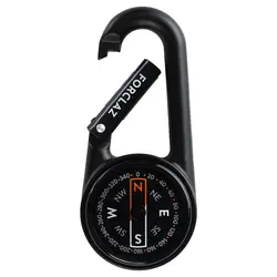 کارابین قطب نما دار آلومنیومی دکتلون Decathlon Black Carabiner Compass / Orienteering - Compact 50 - خرید آنلاین لوازم و تجهیزات کمپینگ و کوهنوردی