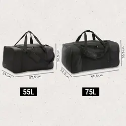 کیف ورزشی کیپستا دکتلون Kipsta Sports Bag - 55L - black - Essential - خرید آنلاین لوازم و تجهیزات کمپینگ و کوهنوردی