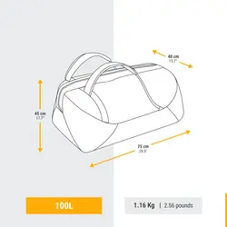 کوله پشتی حمل بار فورکلاز 10۰ لیتری Forclaz Outdoor Trekking Carrying Bag - 100 L - Duffel 100 Basic - خرید آنلاین لوازم و تجهیزات کمپینگ و کوهنوردی