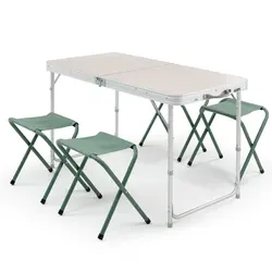 میز کمپینگ تاشو کچوا Quechua Folding Camping Table - 4 Stools - 4 / 6 Persons - خرید آنلاین لوازم و تجهیزات کمپینگ و کوهنوردی