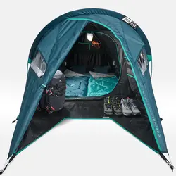 چادر کمپینگ کچوا 2 نفره - فرش اند بلک Quechua 2 Person Camping Tent - XL Size - MH100 Fresh & Black - خرید آنلاین لوازم و تجهیزات کمپینگ و کوهنوردی