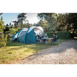 چادر کمپینگ کچوا 5.2 - فرش اند بلک Quechua 5 Person Camping Tent - 2 Rooms - Arpenaz 5.2 Fresh & Black - خرید آنلاین لوازم و تجهیزات کمپینگ و کوهنوردی