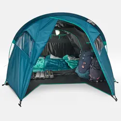 چادر کمپینگ کچوا 3 نفره - فرش اند بلک Quechua 3 Person Camping Tent - XL Size - MH100 Fresh & Black - خرید آنلاین لوازم و تجهیزات کمپینگ و کوهنوردی