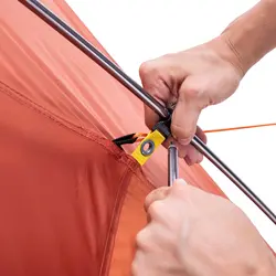 چادر کوهنوردی فورکلاز 2 نفره Forclaz Trekking Tent - 2 Person - Orange - MT100 - خرید آنلاین لوازم و تجهیزات کمپینگ و کوهنوردی